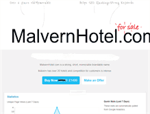 Tablet Screenshot of malvernhotel.com